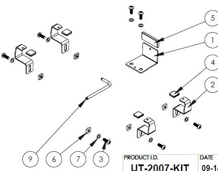 Havis UT-2007-KIT Adaptor Lug Kit to secure Apple iPad Pro 12.9" (2nd generation) in Universal Rugged Cradle UT-2001 - Synergy Mounting Systems