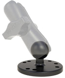 RAM-B-202U RAM Mounts 2.5" Round Base with AMPS Hole Pattern and 1-Inch Ball - Synergy Mounting Systems