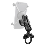 RAM-B-149Z-QU1U RAM Mounts Handlebar U-Bolt Base with Double Socket Arm - Synergy Mounting Systems