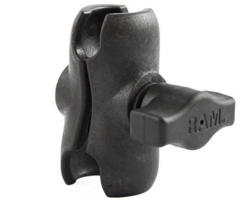 RAP-B-201U-A RAM Mounts Composite SHORT Double Socket Arm for 1" Ball Bases - Synergy Mounting Systems