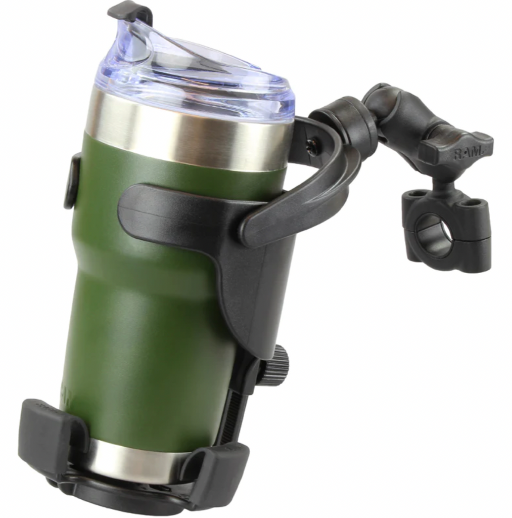 RAM Level Cup 16oz Portabevande Con Base Su Binario ATV / UTV Ram - 12