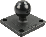 RAM-B-202U-22 RAM Mounts 1-Inch Ball Base with 1.5" x 1.5" 4-Hole Pattern - Synergy Mounting Systems