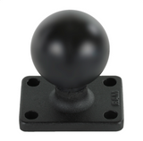RAM-202U-1525 RAM Mounts Ball Base with 1" x 2" 4-Hole Pattern and C-Size 1.5-Inch Ball - Synergy Mounting Systems