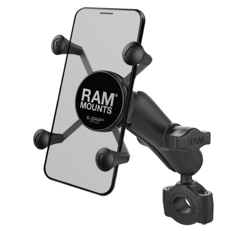 RAM-B-408-75-1-UN7U RAM Mounts X-Grip® Phone Mount with RAM® Torque™ Medium Rail Base - Synergy Mounting Systems