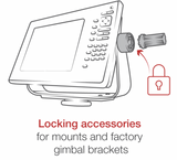 RAP-S-KNOBGU RAM Mounts Pin-Lock™ Security Knob for Gimbal Brackets