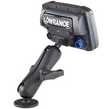 RAM-101-LO11 RAM Double Ball Mount for Lowrance Elite-5 & Elite-7 Ti & MORE - Synergy Mounting Systems