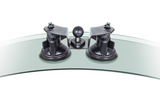 RAM-B-189B-PIV1U RAM Twist-Lock™ Dual Pivot Suction Cup Base w/ 1-Inch Ball - Synergy Mounting Systems