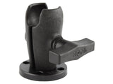 RAP-200-1-293U RAM Mounts C-Size 1-5-Inch Single Socket Arm w/ Octagonal Button Round Baseplate - Synergy Mounting Systems