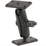 RAM-B-102U-153 RAM Mounts Double Ball Mount with Two 1.5" x 3" Plates - Synergy Mounting Systems