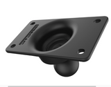 RAM-243U RAM Mounts 50x100mm Half VESA Plate with C-Size 1.5 Inch Ball - Synergy Mounting Systems