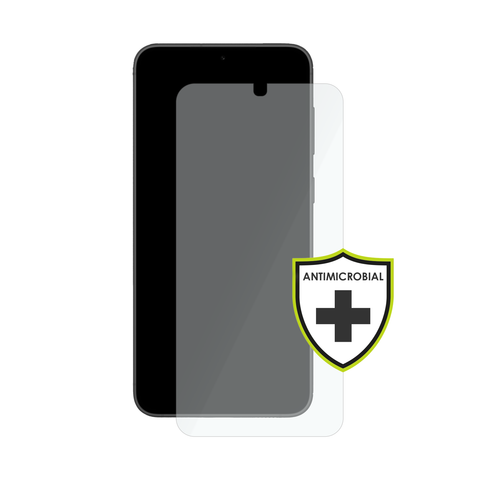 OuterFactor OnGuard Screen Protector, S23+, 2.5D Curved 9H Tempered Glass, Anti-Microbial, Model # 30-0331300