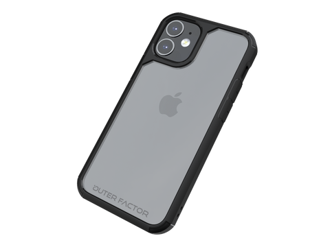 OuterFactor Element Clear Case, iPhone 12/ 12 Pro, Black, Model # 10-0051000