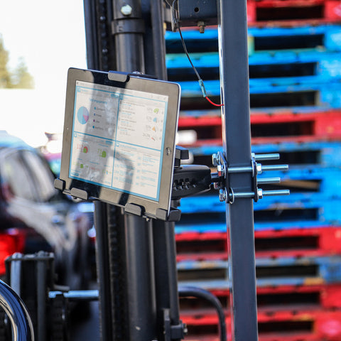 Tablet Lifter ARKON FLBK38TAB4 38mm Robust Forklift Pillar Locking Tablet Mount ...