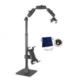 ARKON RCBTABLED ARKON Phone Holder Full Kit - Adjustable Overhead Arm Cell Phone Table Top Stand and Tablet Mount with Ring Light - Professional Holders for Horizontal or Vertical Filming
